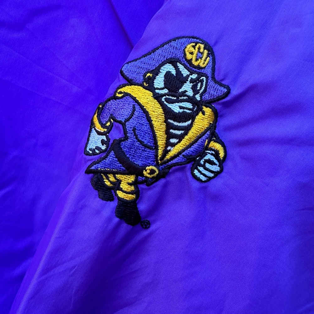 SOLD VTG  East Carolina University stadium jacket hoodie  - w/ the BEST Pee Dee!